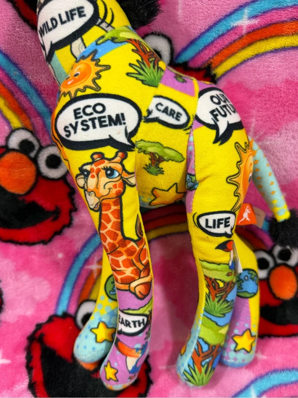 Wild Republic Colorful Graffiti Giraffe Plush Stuffed Animal Safari Toy